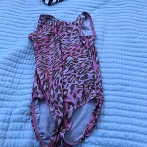Pink cheeta leotard